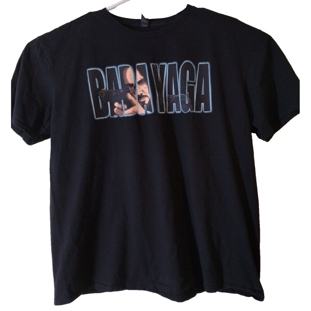 John Wick Mens T Shirt Black 2XL Baba Yaga Short Sleeve Crew Neck Light Weight
